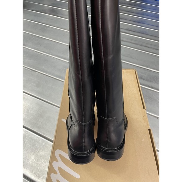Madewell Tall Drumgold Riding Boots Womens‎ Size 6 Black Vachetta Leather NWB - Picture 6 of 11